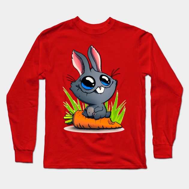 Funny bunny Long Sleeve T-Shirt by AmurArt